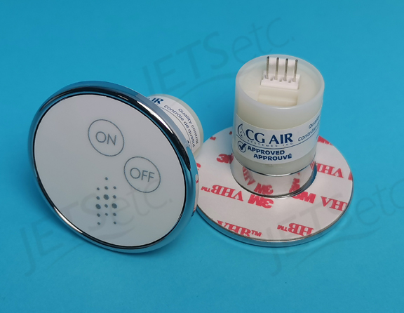 KEYPAD 2-TOUCH 2 IN, ROUND - CHROME